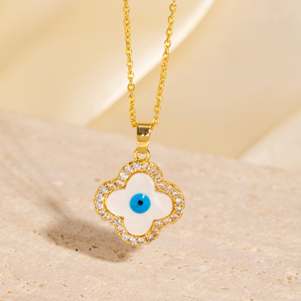 Evil Eye Collarbone Necklace - Versatile