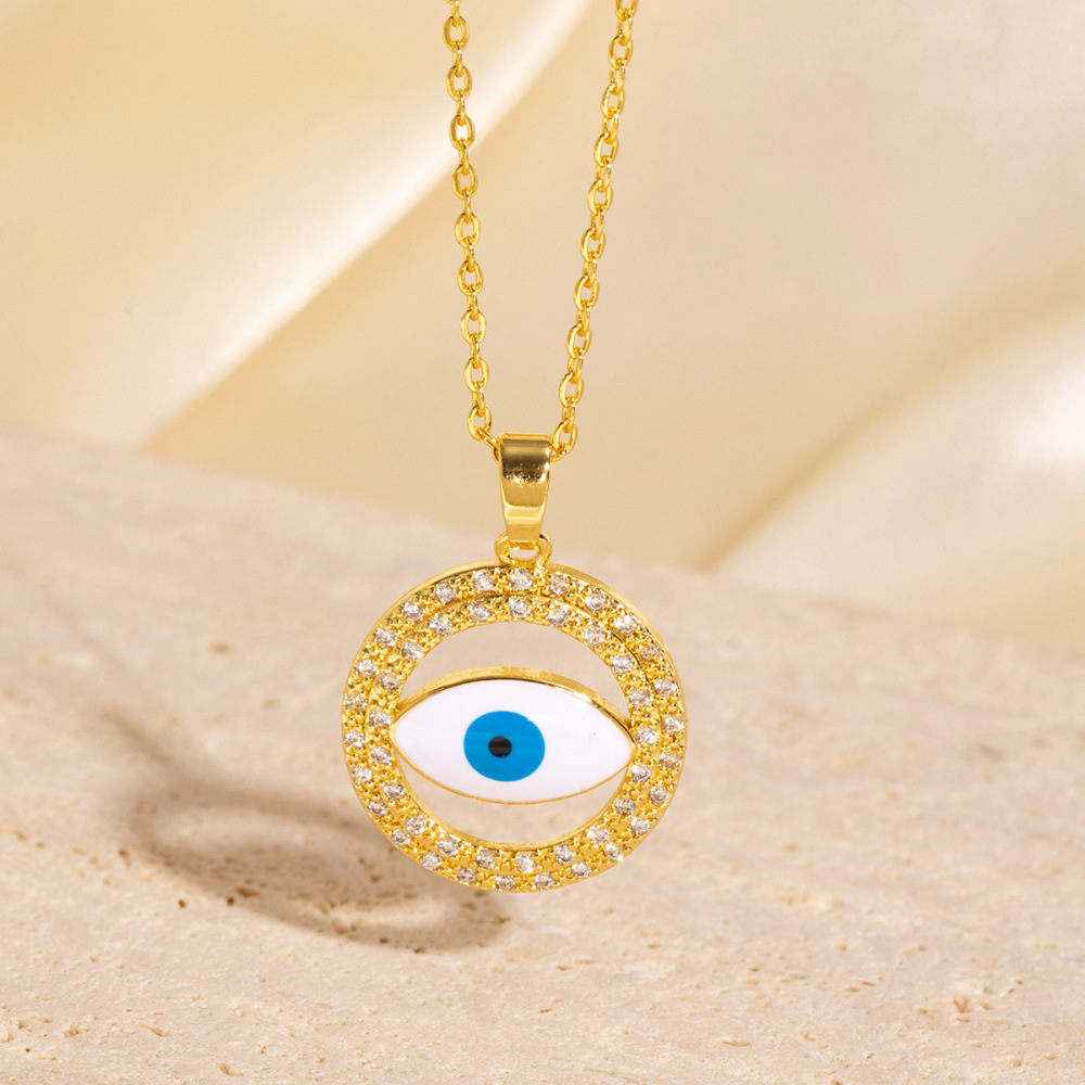 Evil Eye Collarbone Necklace - Versatile