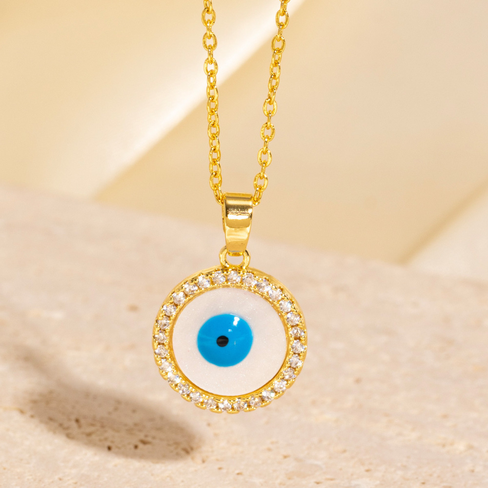 Evil Eye Collarbone Necklace - Versatile