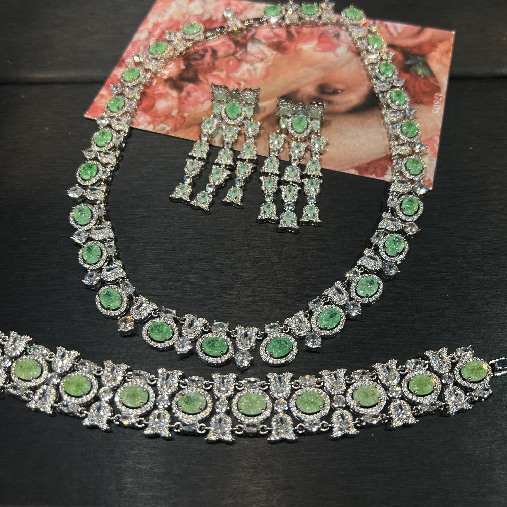 MYK2571-Exquisite 5A high-end jewelry set, heavy-duty vintage jewelry