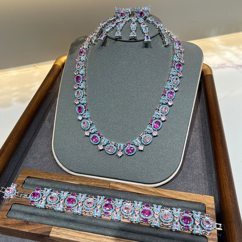 MYK2571-Exquisite 5A high-end jewelry set, heavy-duty vintage jewelry