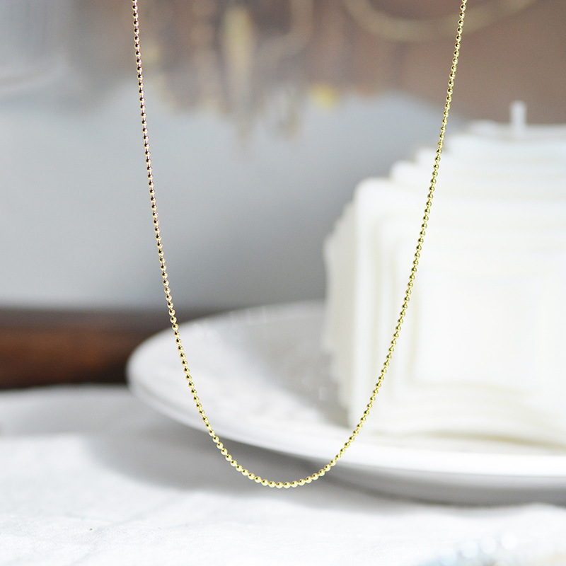 MYK2641-French vintage stainless steel necklace DIY with detachable pendant