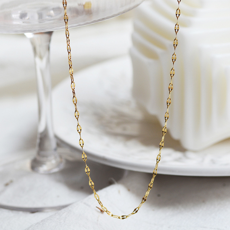 MYK2641-French vintage stainless steel necklace DIY with detachable pendant