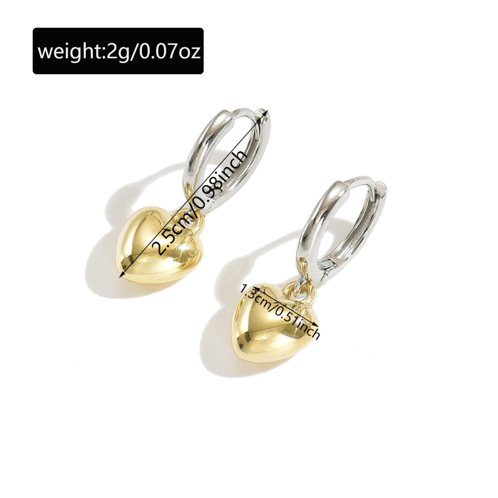 Heart-shaped tassel chain necklace, earrings, and bracelet