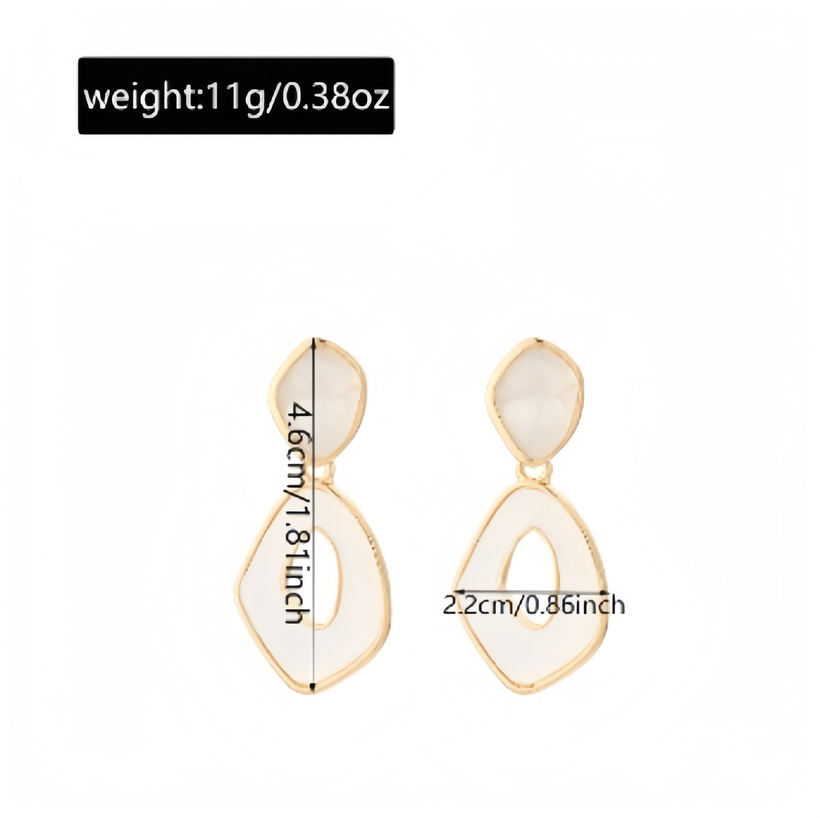 Oil-drop pattern flower and leaf alloy earrings