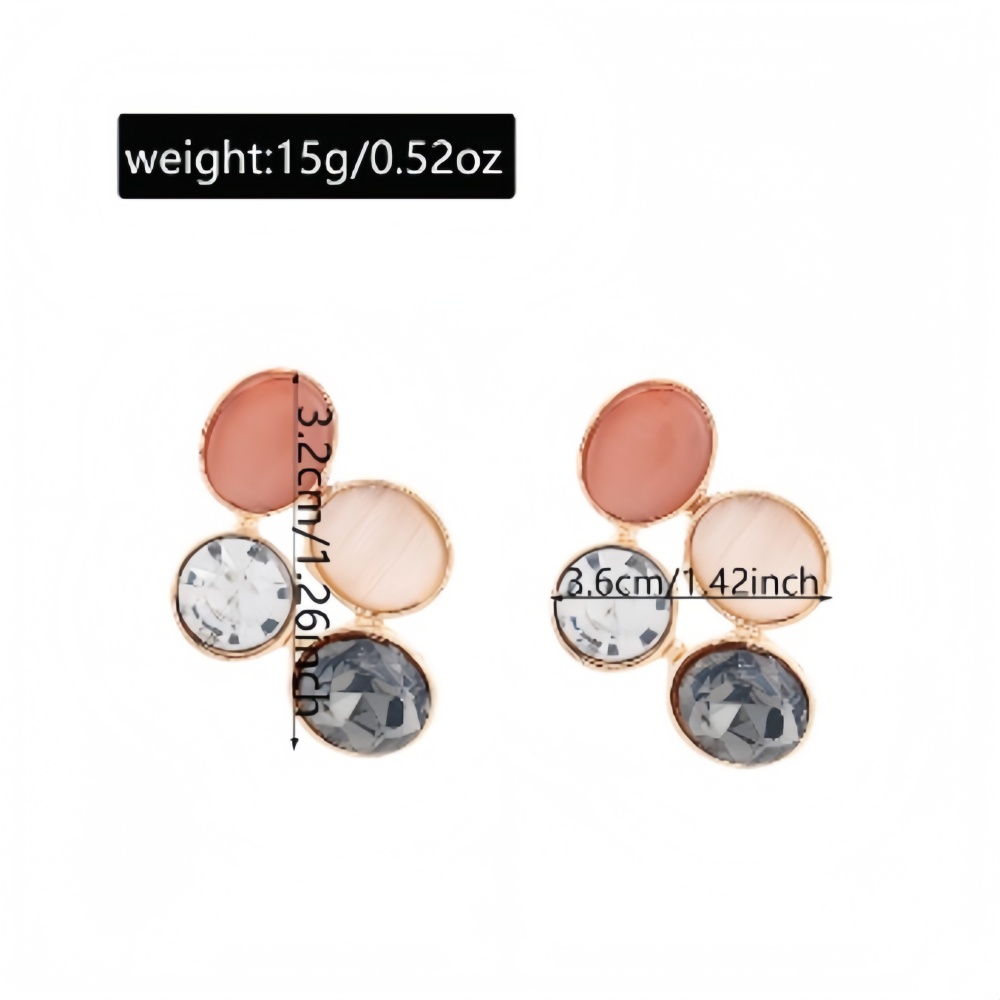 New stylish and exaggerated faux pearl alloy earrings