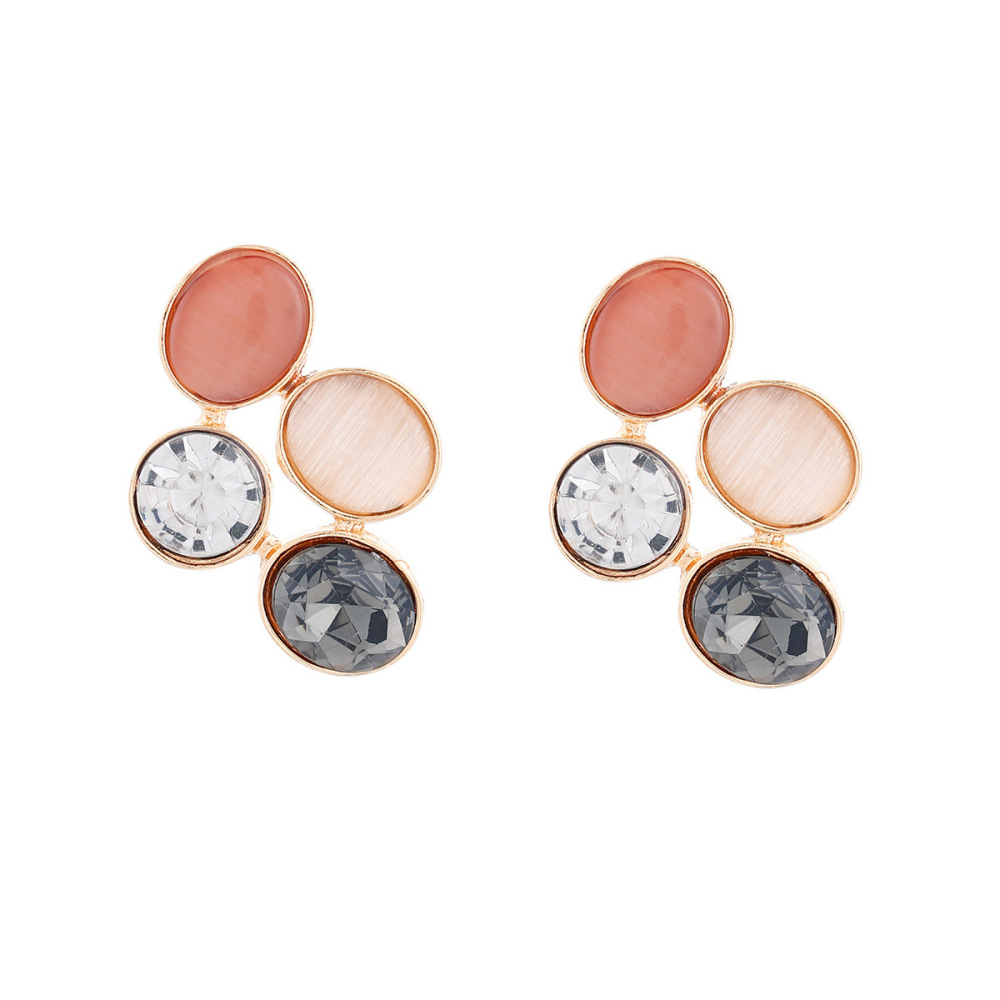 New stylish and exaggerated faux pearl alloy earrings