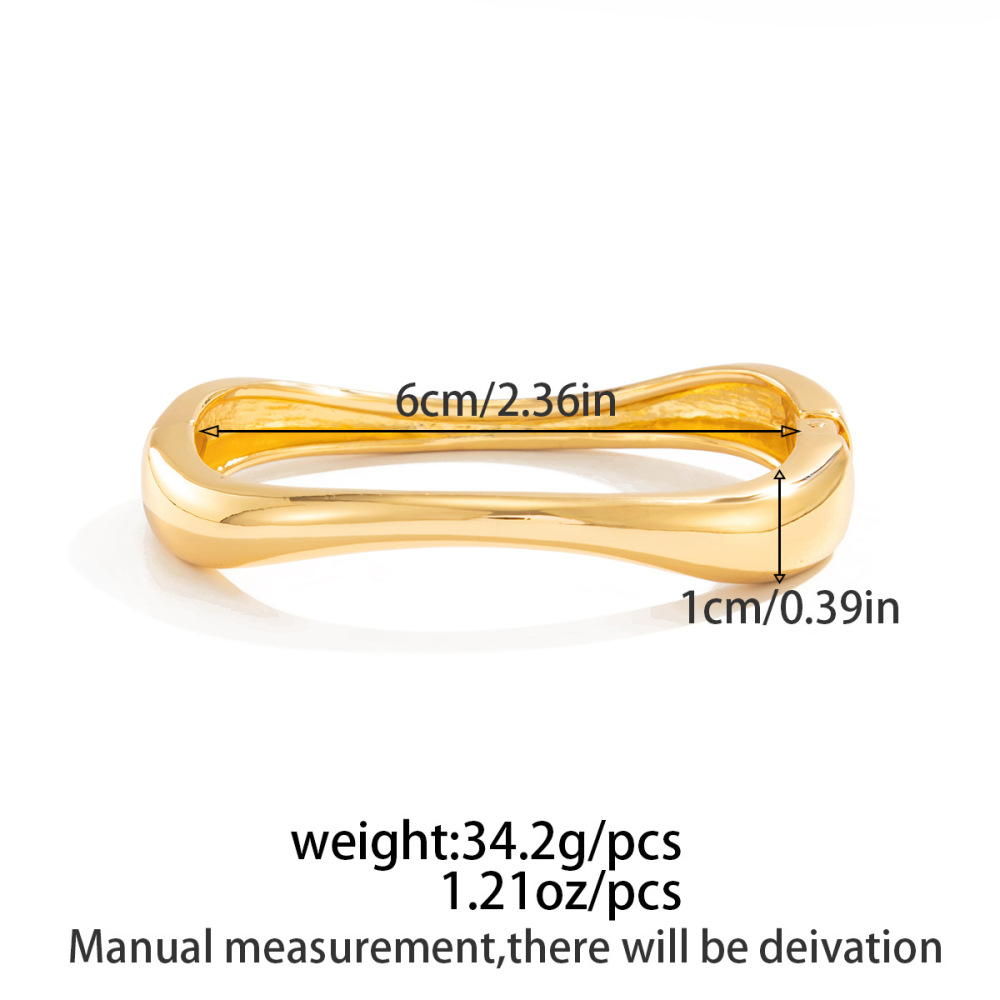 Smooth spring irregular alloy bracelet