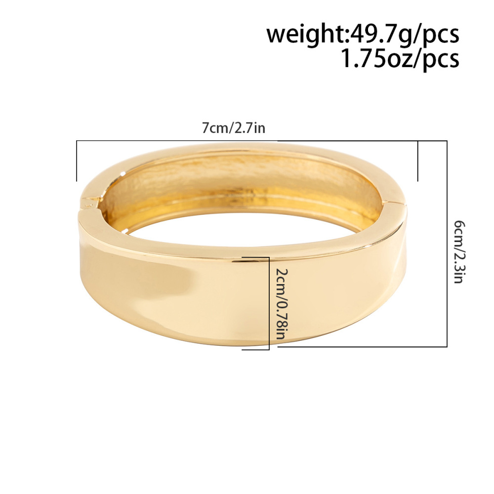 Smooth high-end plain bracelet