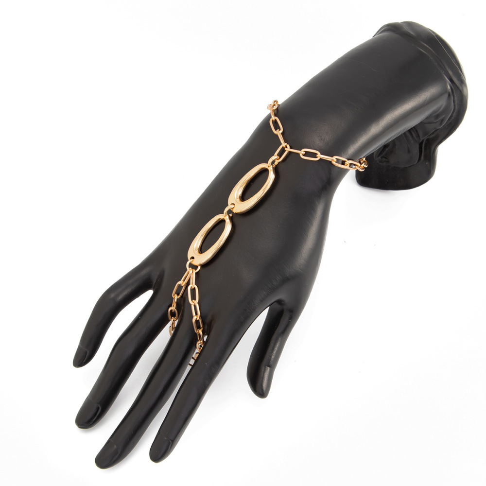 Stylish O-shaped alloy bracelet