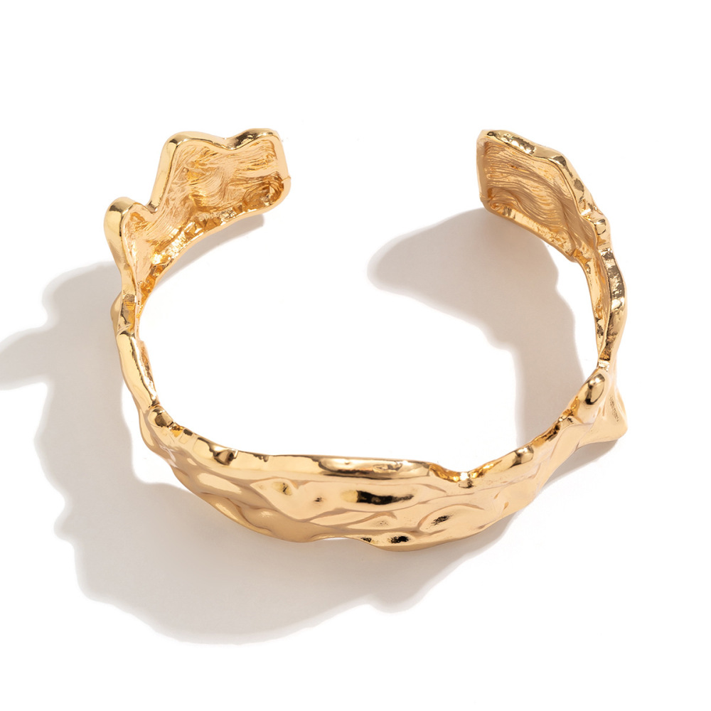 Simple Lava Irregular Vintage Alloy Bracelet