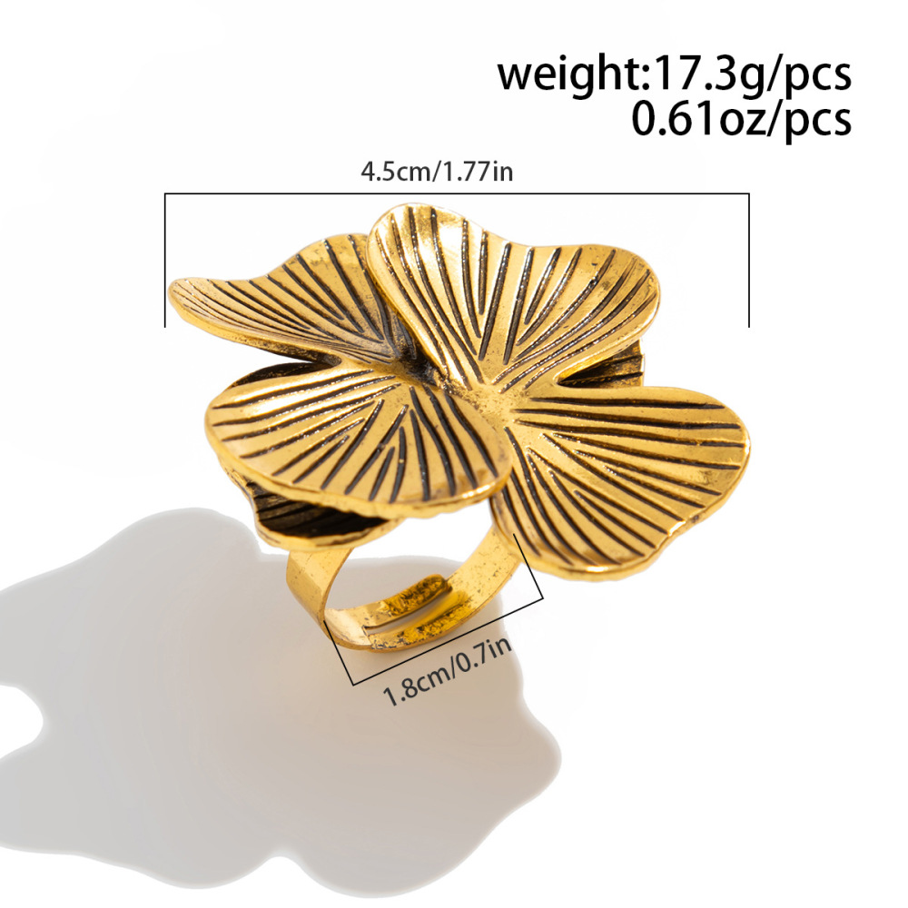 Stylish Irregular Flower Alloy Ring