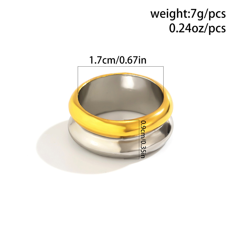 Vintage-style irregular textured alloy ring