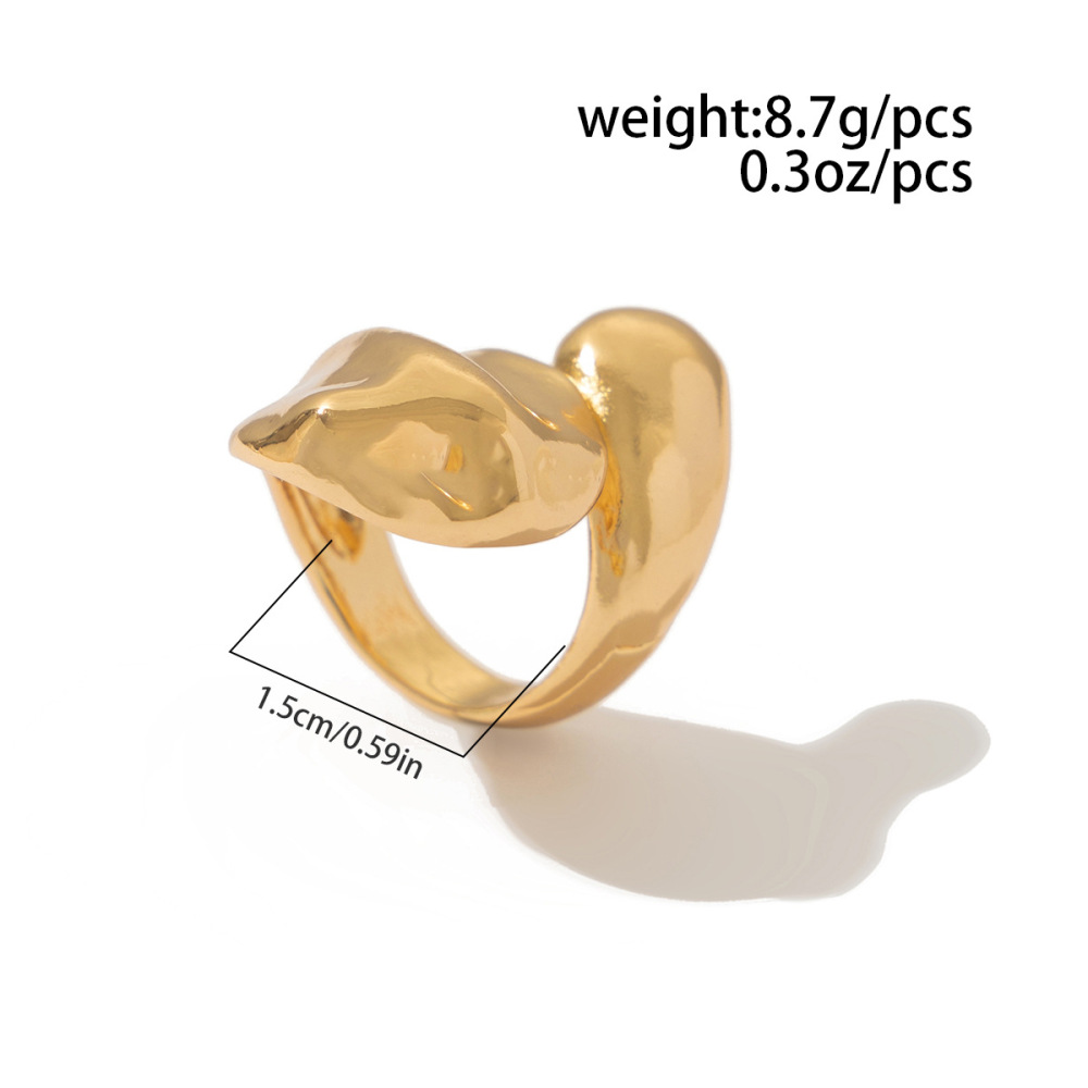Stylish Irregular Snake-Shaped Alloy Ring
