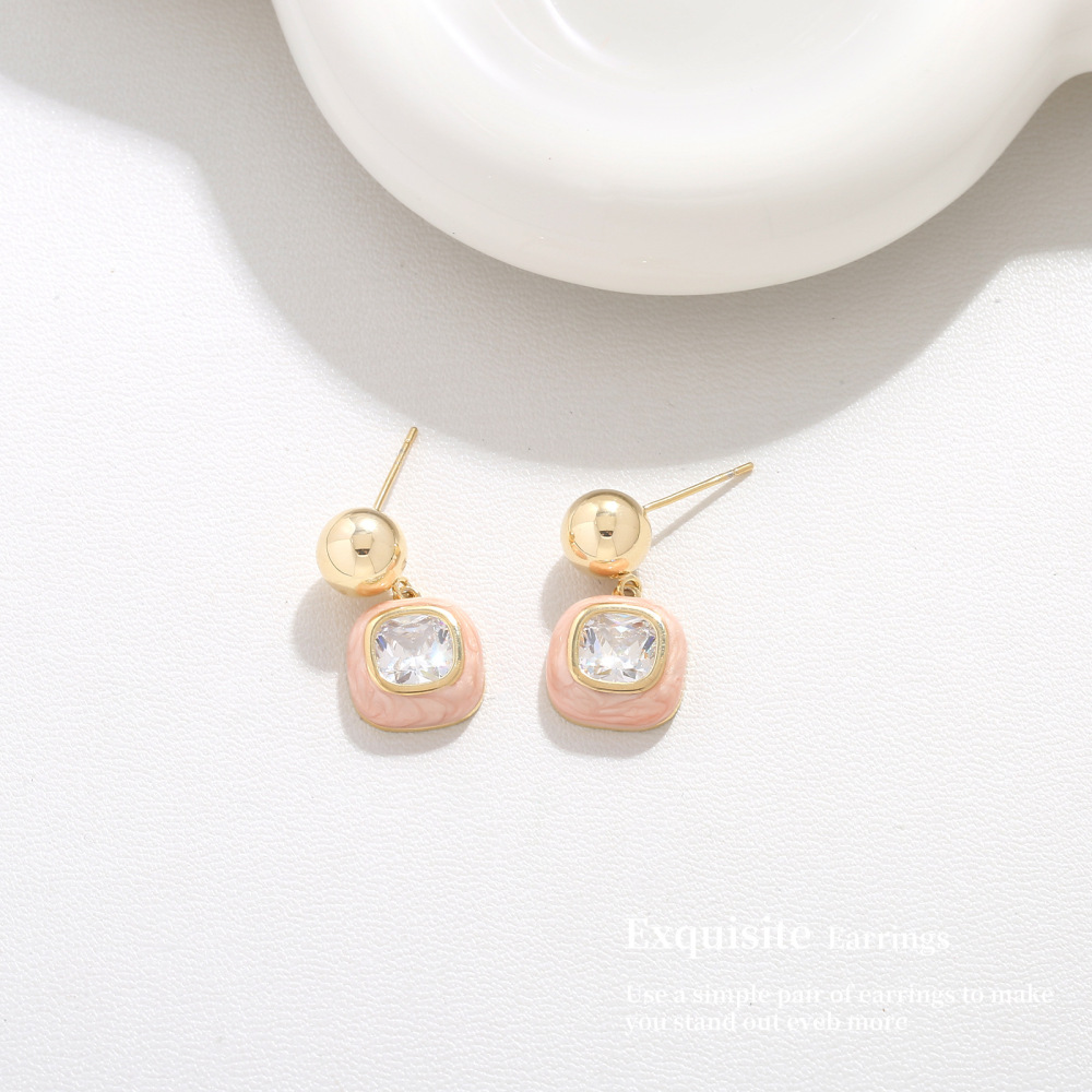 MYK2862-Stylish and elegant 925 sterling silver drip earrings