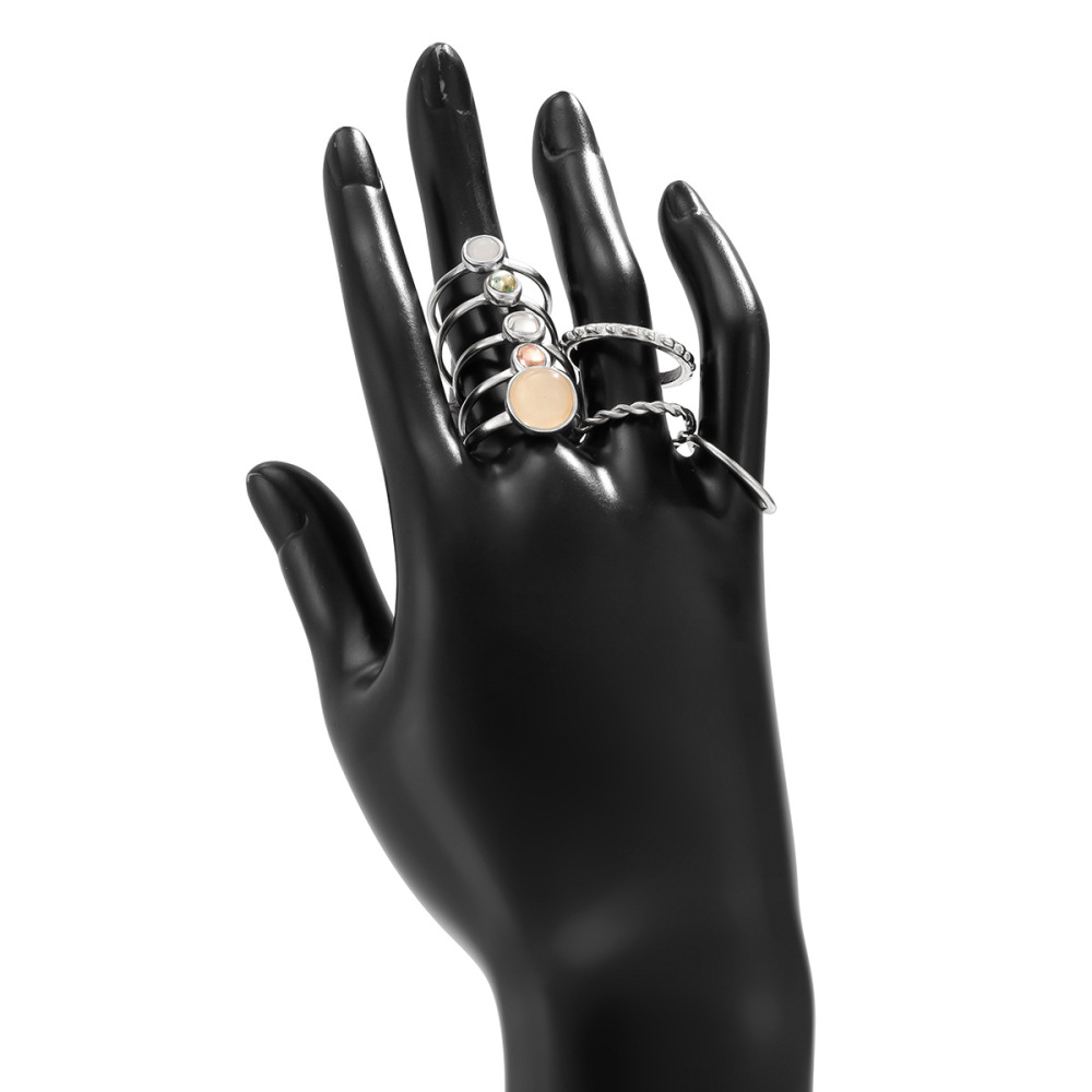 8-Piece Punk Versatile Alloy Ring Set