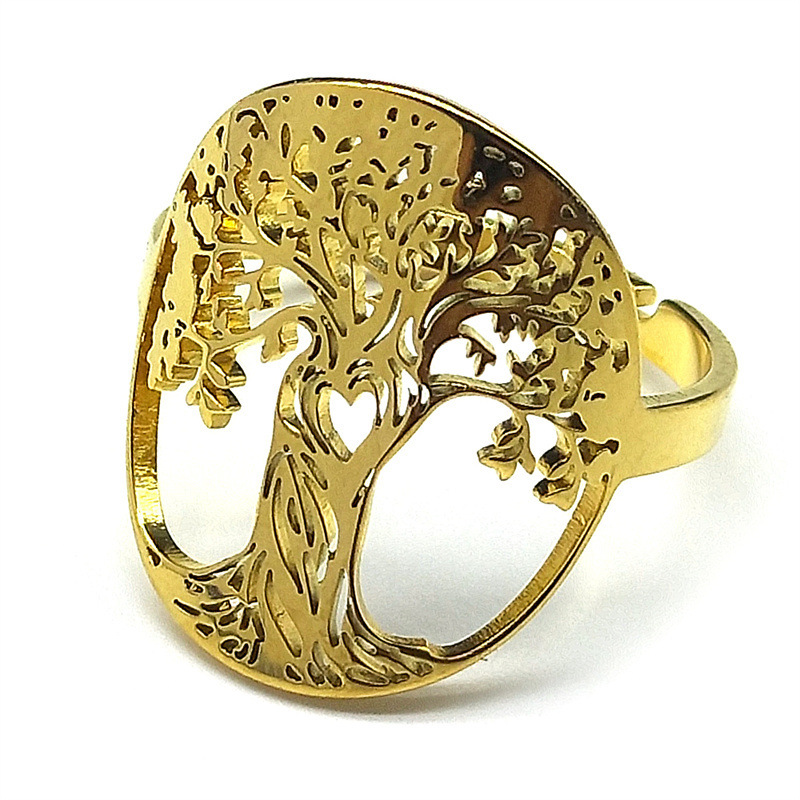 MYK3073-Stainless Steel Tree of Life Ring