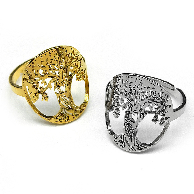 MYK3073-Stainless Steel Tree of Life Ring