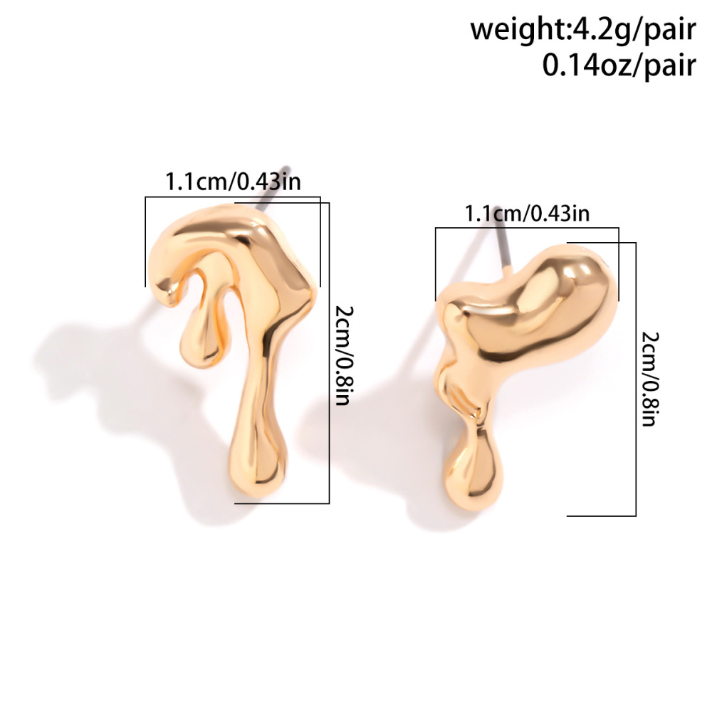 Designer Lava Teardrop Alloy Earrings