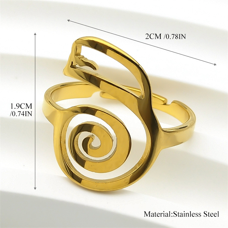 MYK3207-Spiral-shaped twisted design necklace