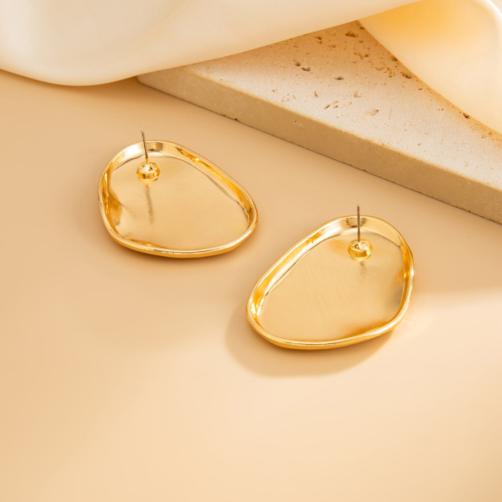Fashionable irregular geometric alloy earrings