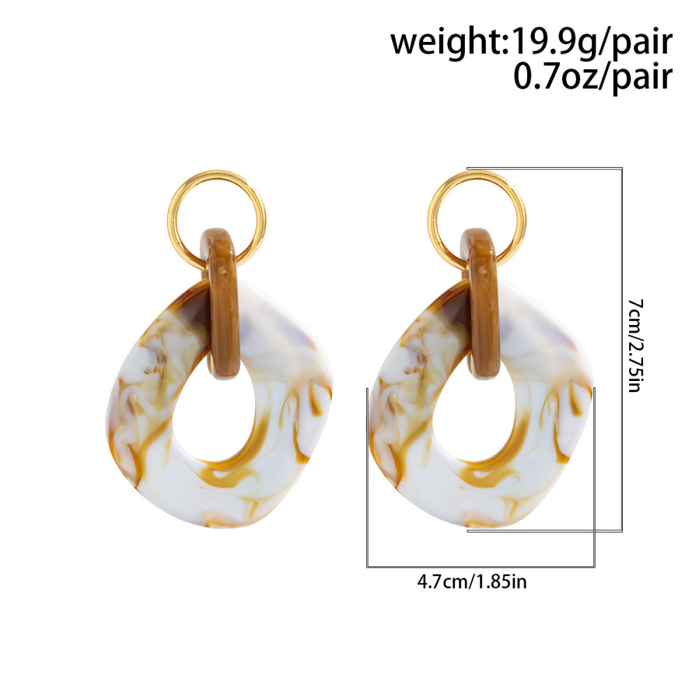 Luxury Diffused Acrylic Alloy Earrings