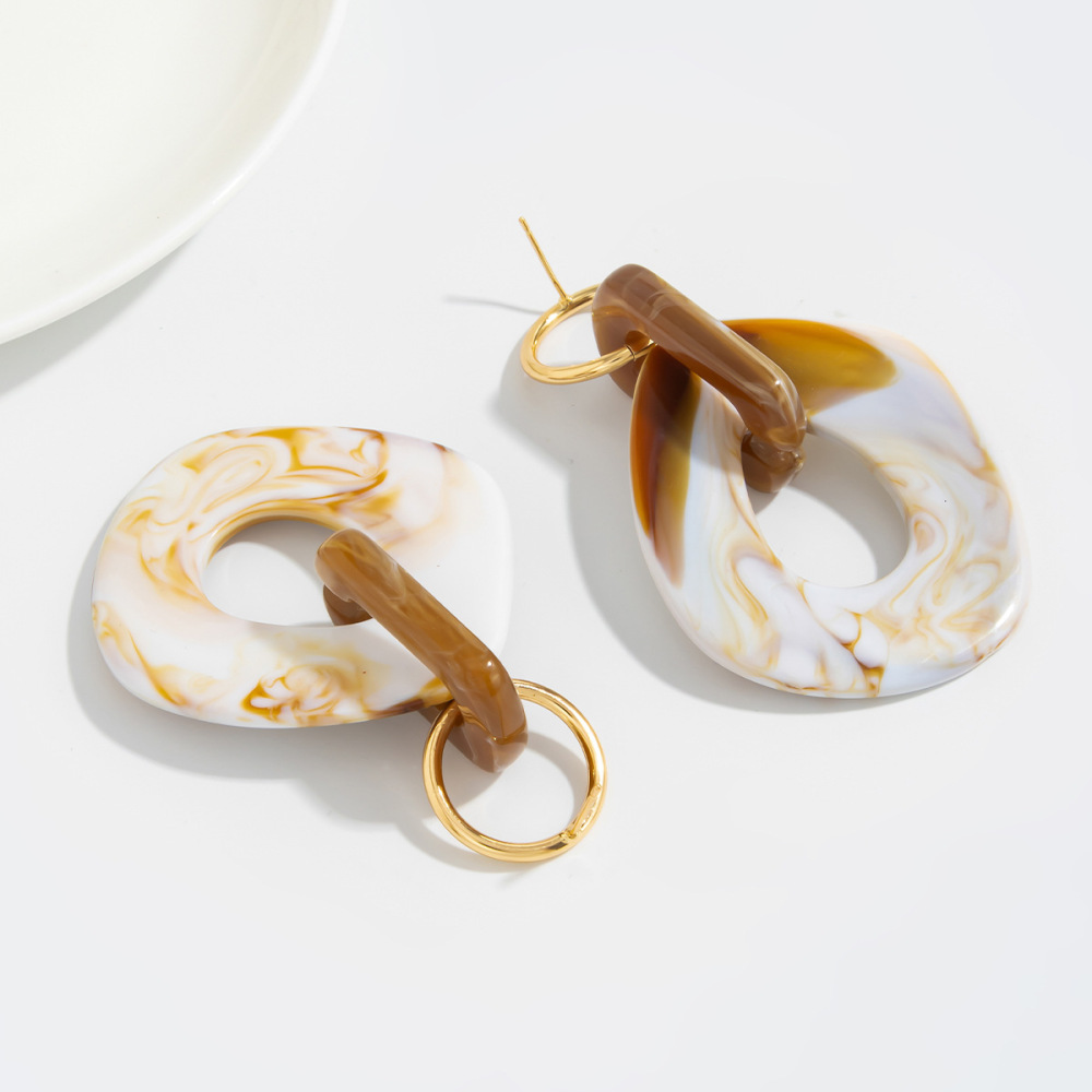 Luxury Diffused Acrylic Alloy Earrings
