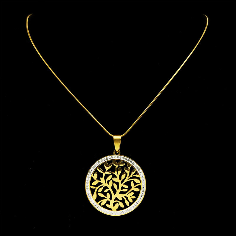 MYK3236-Viking Tree of Life Nordic Style Necklace
