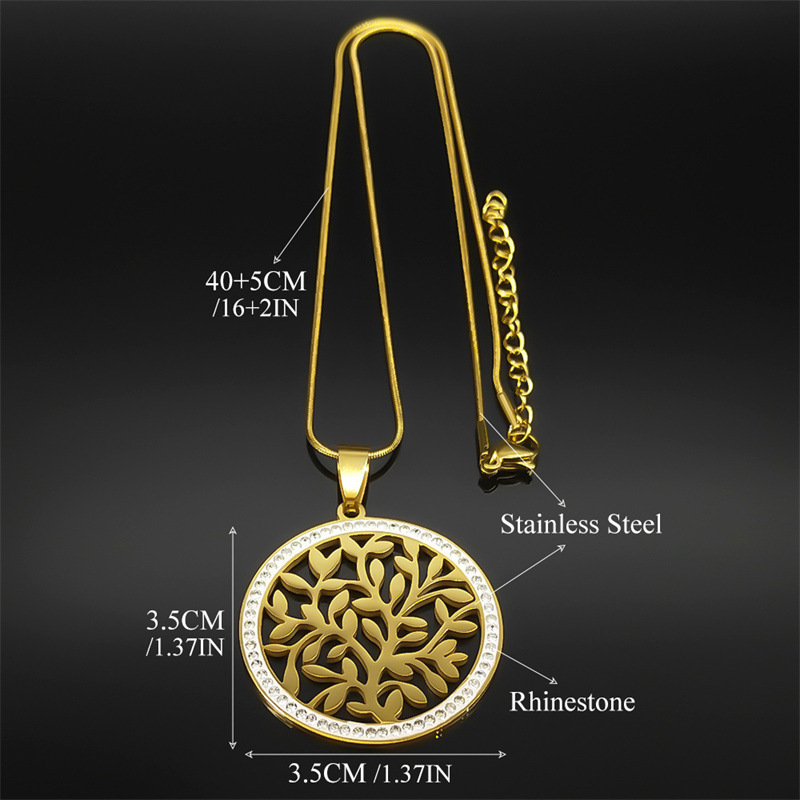 MYK3236-Viking Tree of Life Nordic Style Necklace