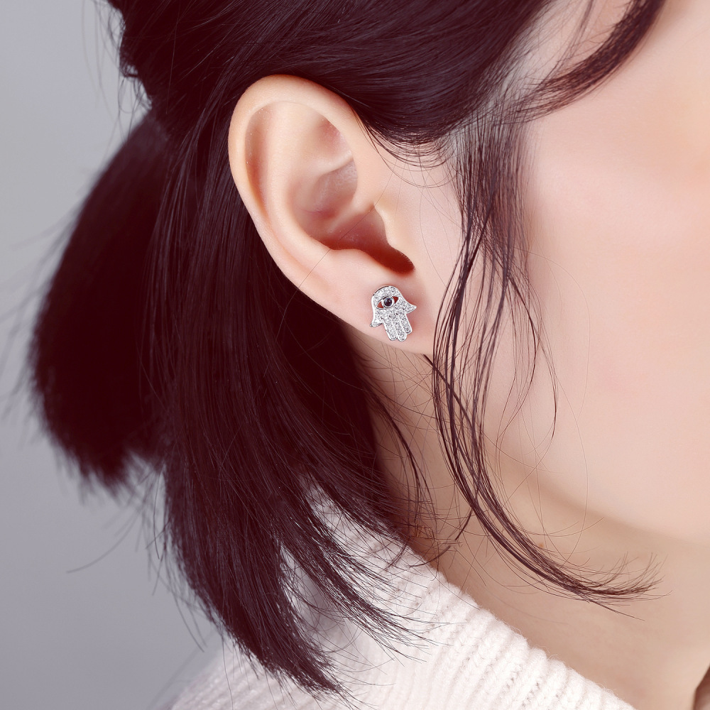 MYK3303-Hamsa Hand Stylish Earrings
