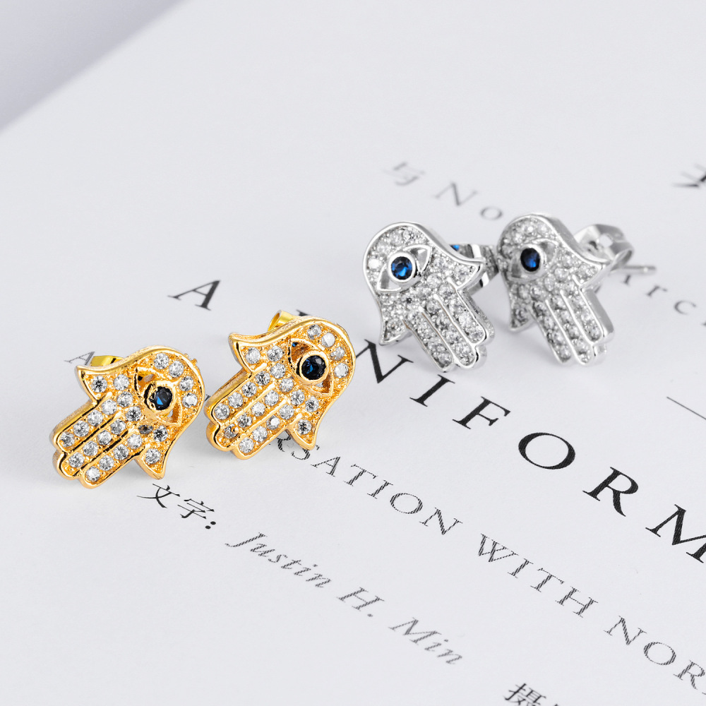 MYK3303-Hamsa Hand Stylish Earrings