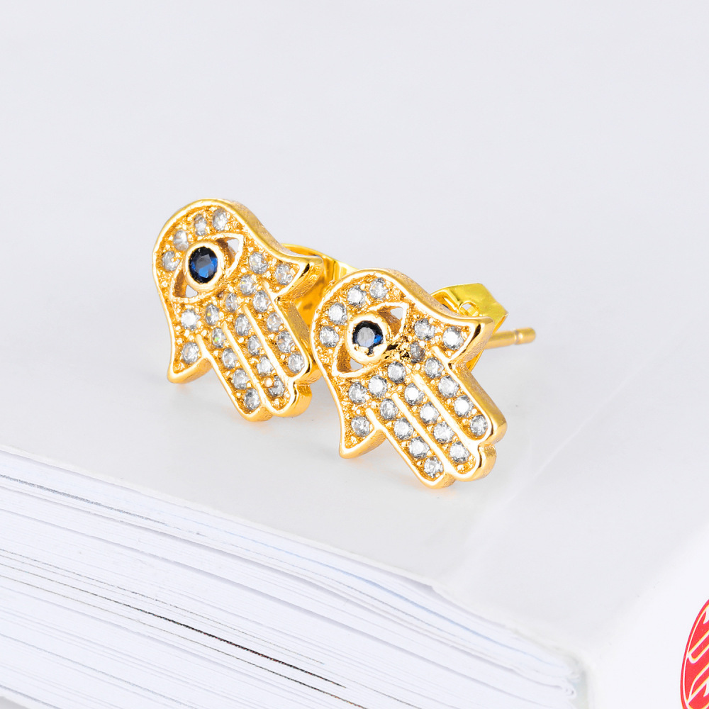 MYK3303-Hamsa Hand Stylish Earrings