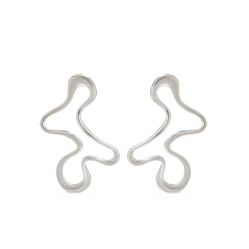 Unique irregular alloy earrings