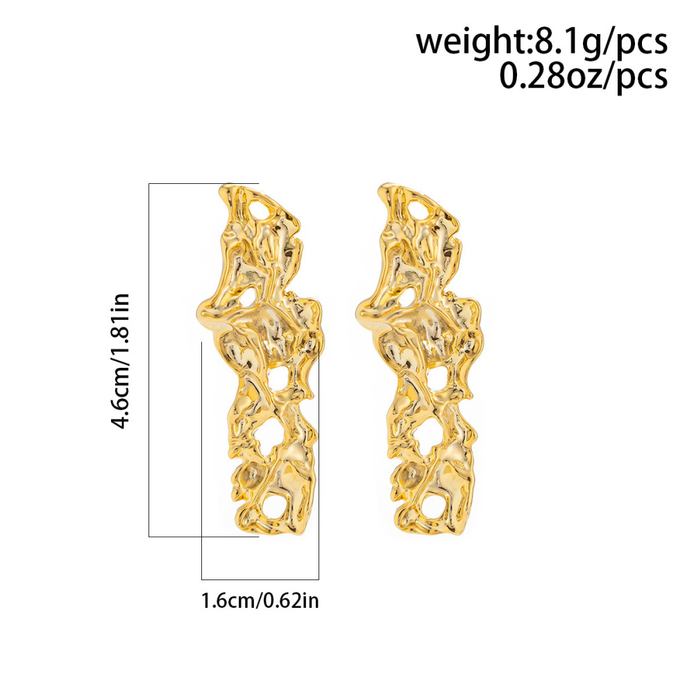 Unique Lava Liquid Alloy Earrings