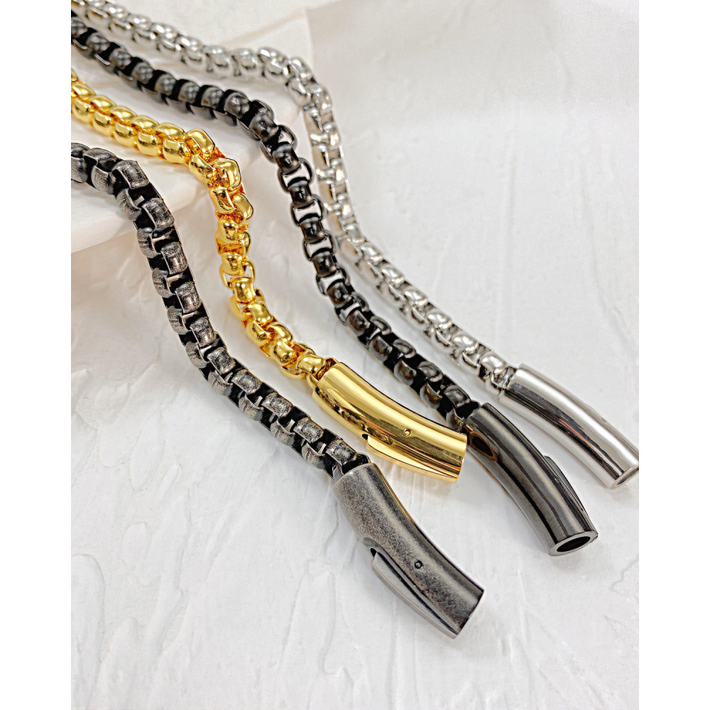 MYK3341-Hip-hop style stainless steel trendy men's street bracelet