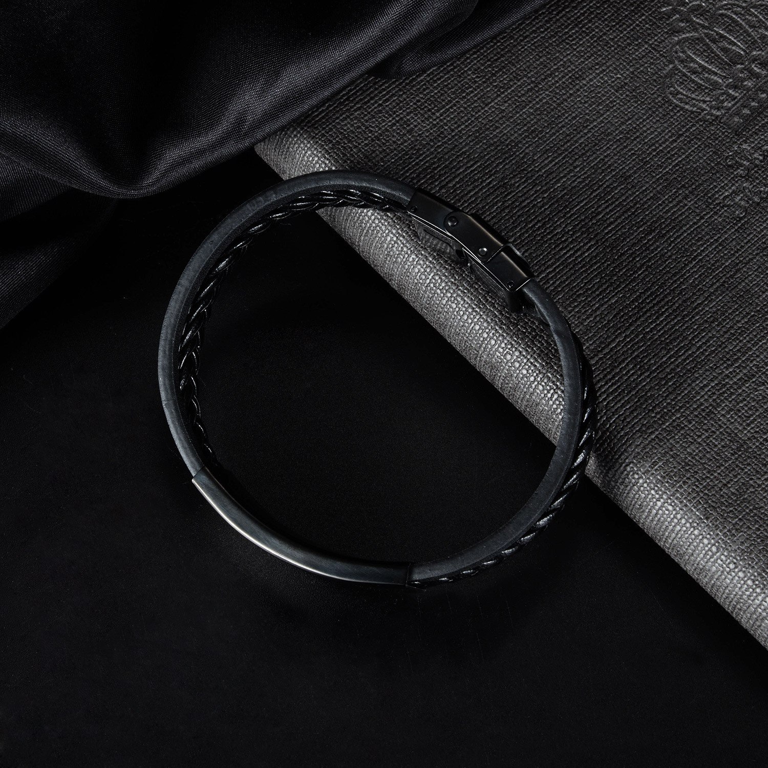 MYK3340-Trendy Street Hip Hop Men's Classic Leather Bracelet