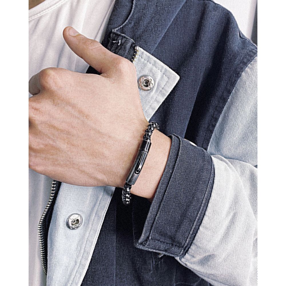 MYK3341-Hip-hop style stainless steel trendy men's street bracelet