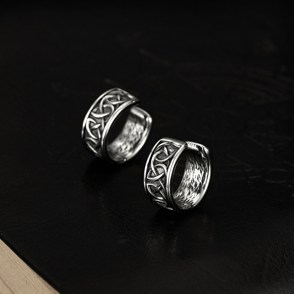 MYK3430-Stainless steel minimalist retro earrings