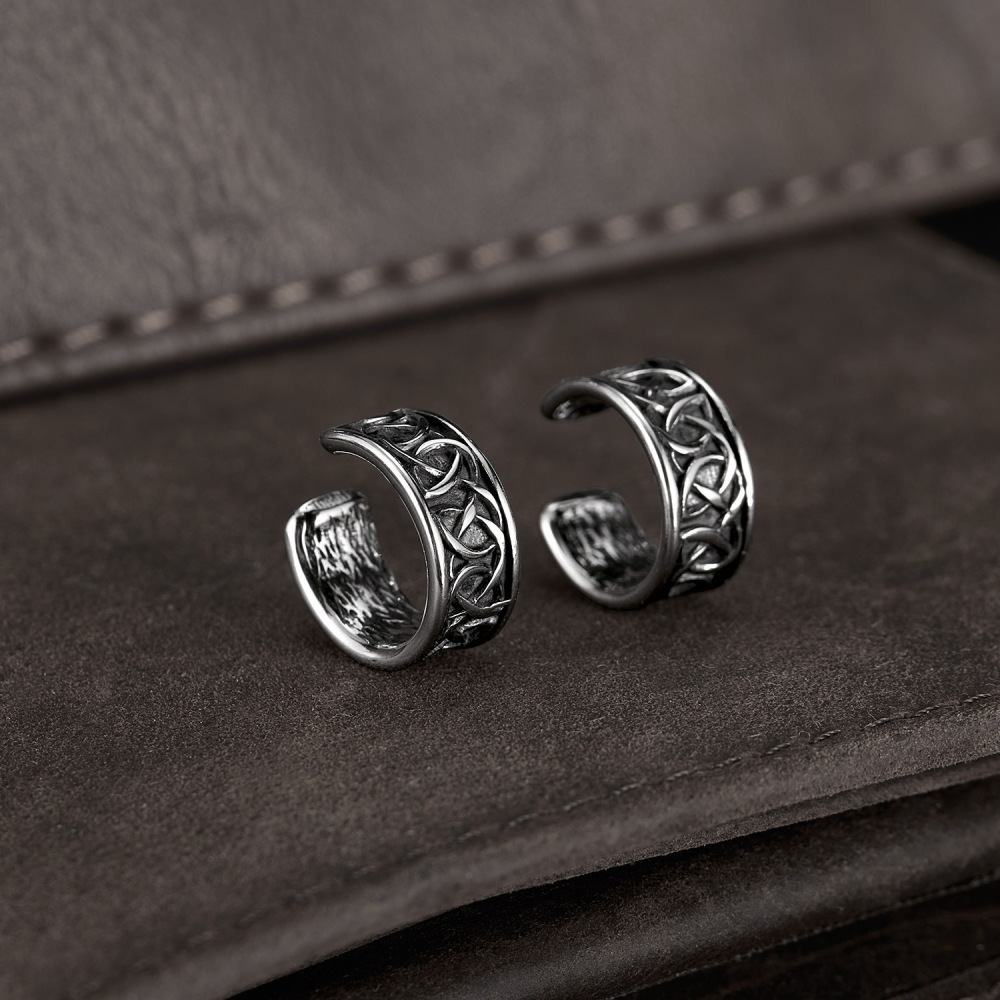 MYK3430-Stainless steel minimalist retro earrings