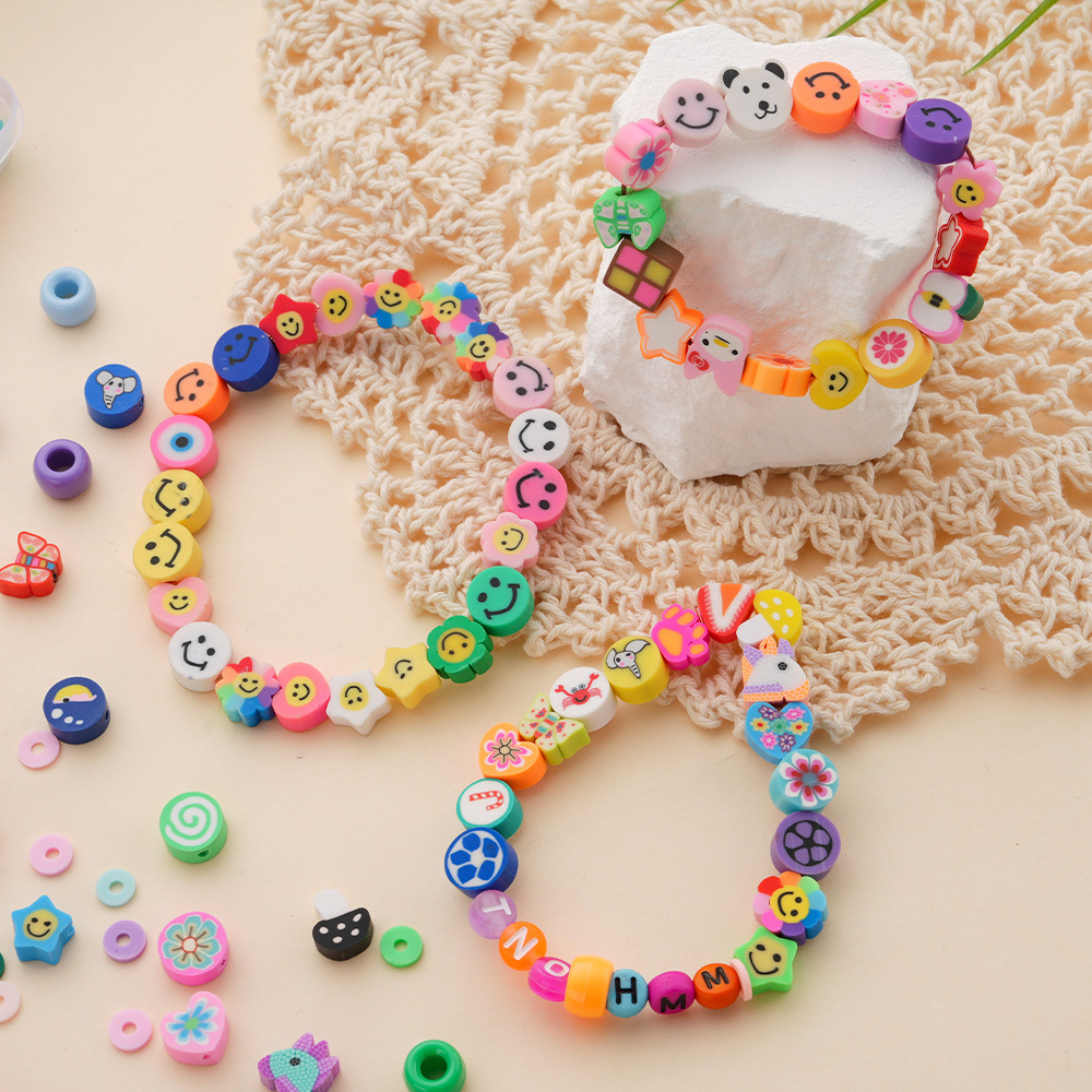 24-compartment polymer clay bead DIY kit