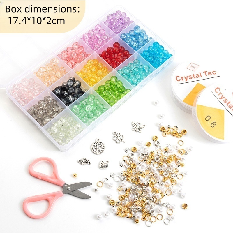 15-28 Compartment Hot-Selling Cracked Bead DIY Set