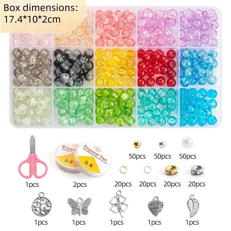 15-28 Compartment Hot-Selling Cracked Bead DIY Set
