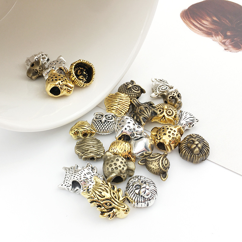 MYK3479-100 pieces/bag of DIY jewelry accessories, large-hole spaced loose beads for lucky draw