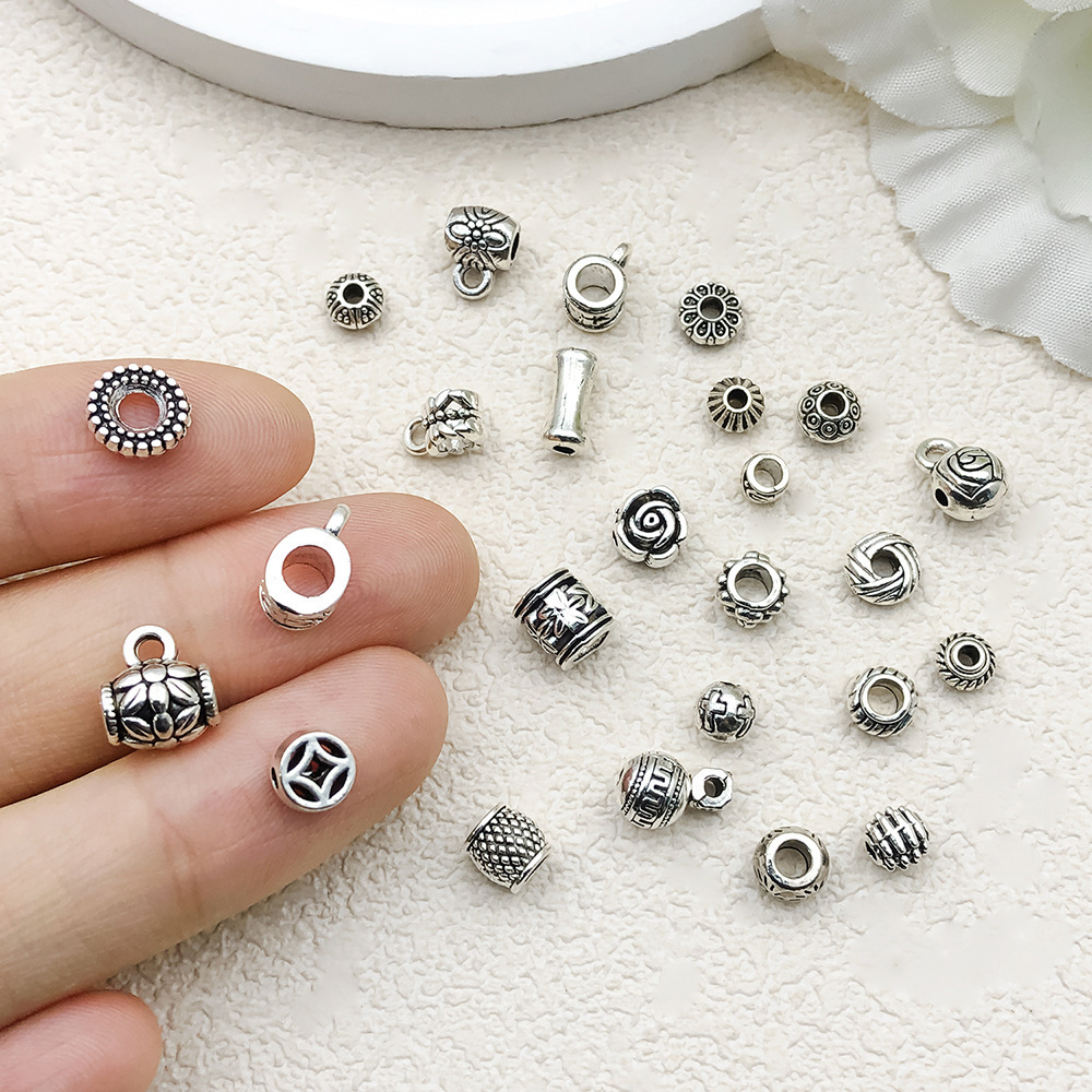 MYK3578-Mixed 26 Tibetan silver jewelry accessories spacer beads