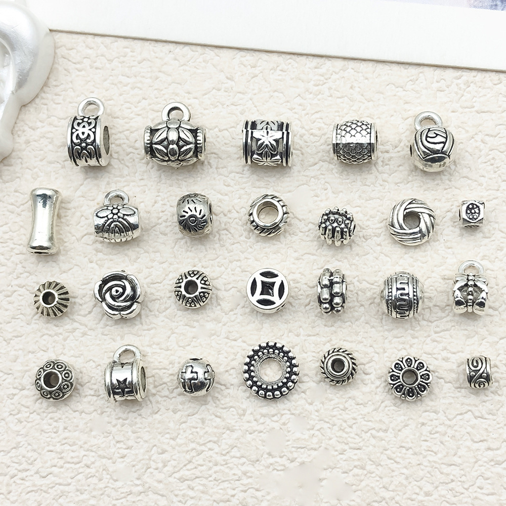 MYK3578-Mixed 26 Tibetan silver jewelry accessories spacer beads