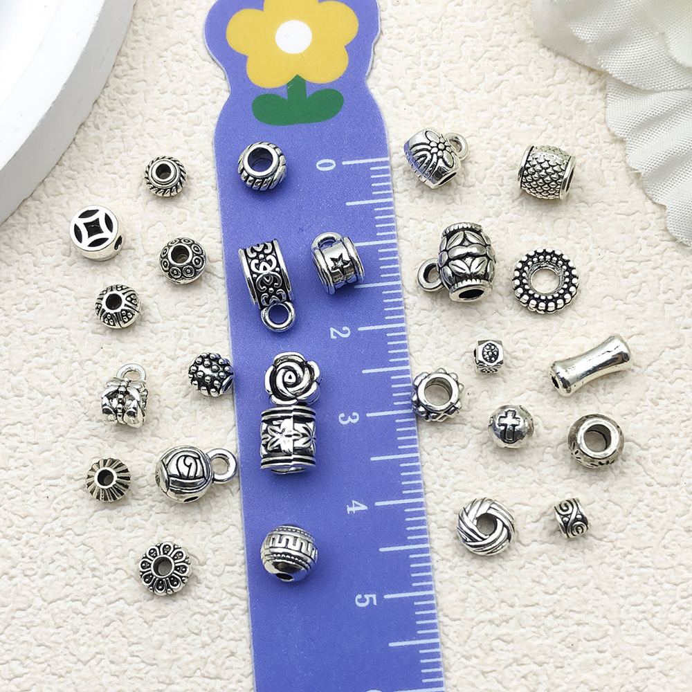 MYK3578-Mixed 26 Tibetan silver jewelry accessories spacer beads