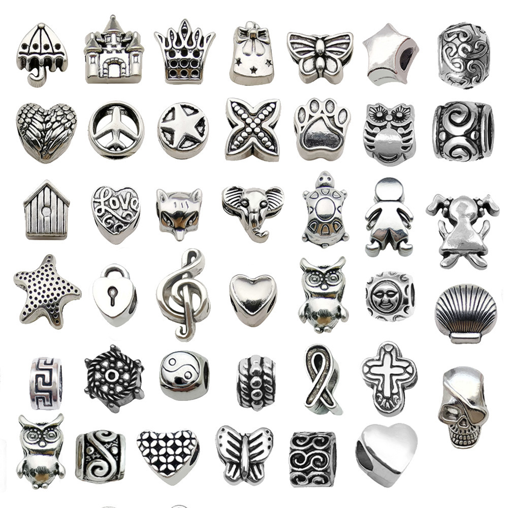 MYK3597-100 pieces/bag DIY handmade antique silver and Tibetan silver jewelry accessories
