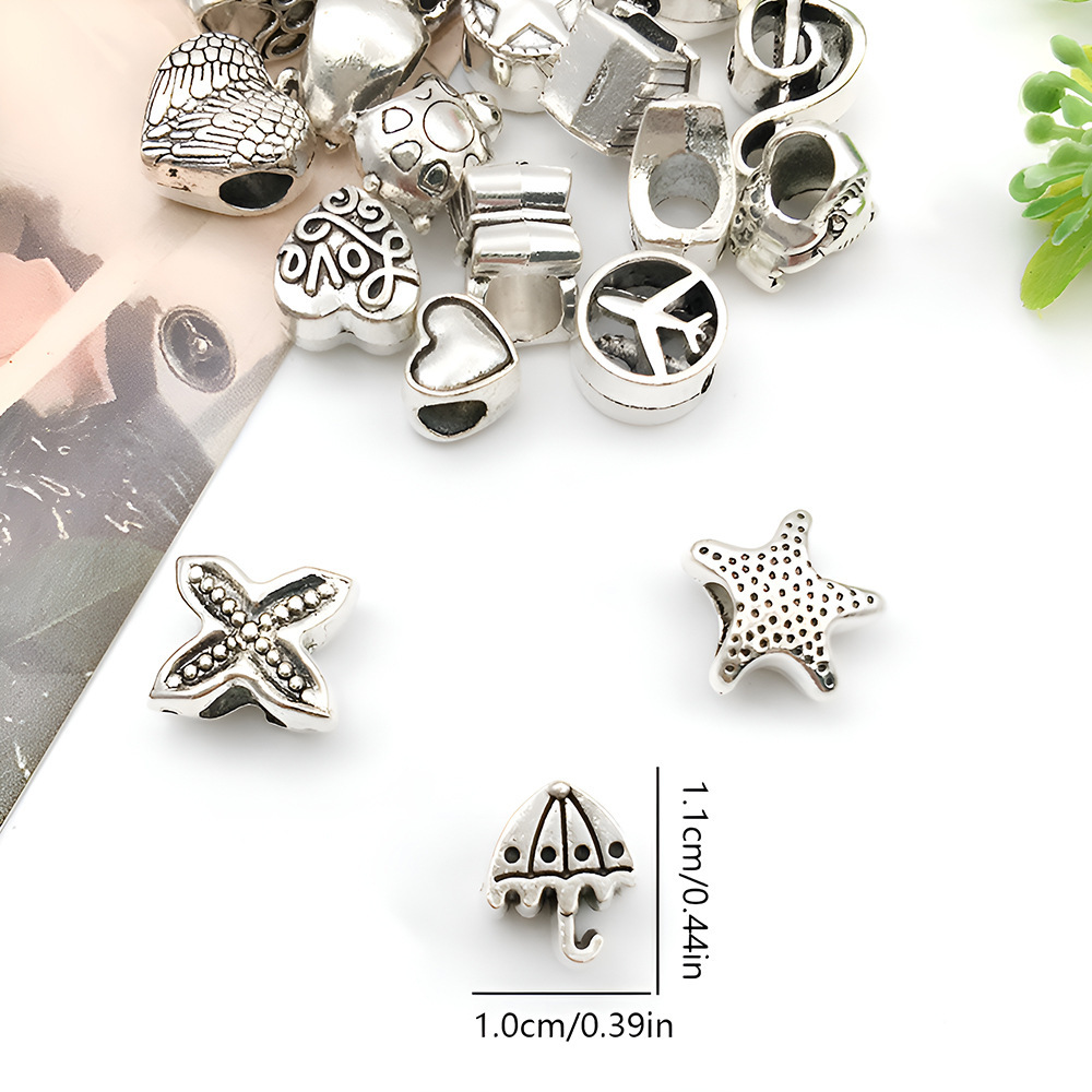 MYK3597-100 pieces/bag DIY handmade antique silver and Tibetan silver jewelry accessories