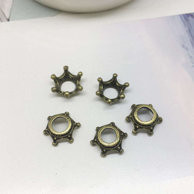 MYK3628-100 pieces/bag of 3D mini crown alloy DIY jewelry accessories