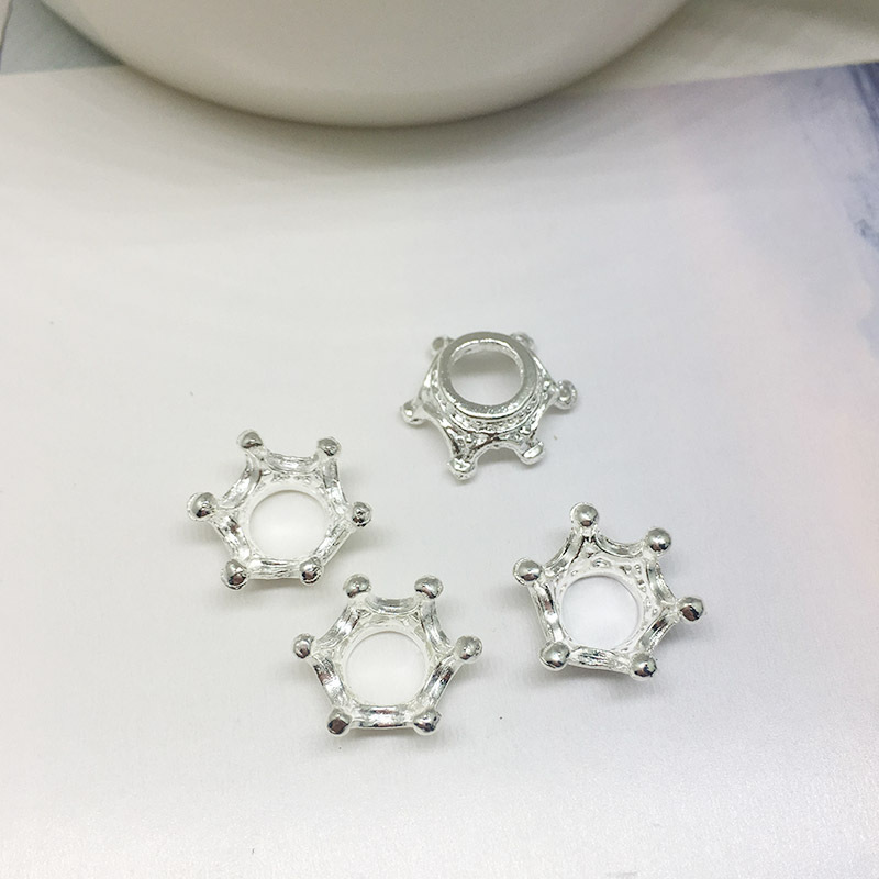 MYK3628-100 pieces/bag of 3D mini crown alloy DIY jewelry accessories